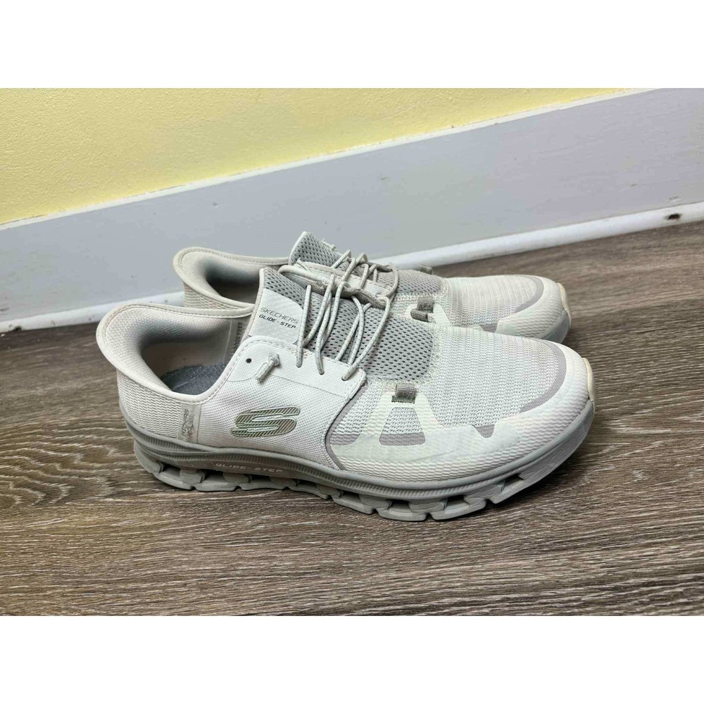 Skechers Glide‎ Step Sneakers Women's Size 11 Gray Lace Up Walking Shoes